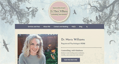 Desktop Screenshot of meriswilliamsphd.com