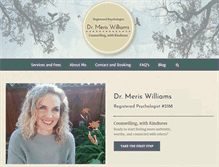 Tablet Screenshot of meriswilliamsphd.com